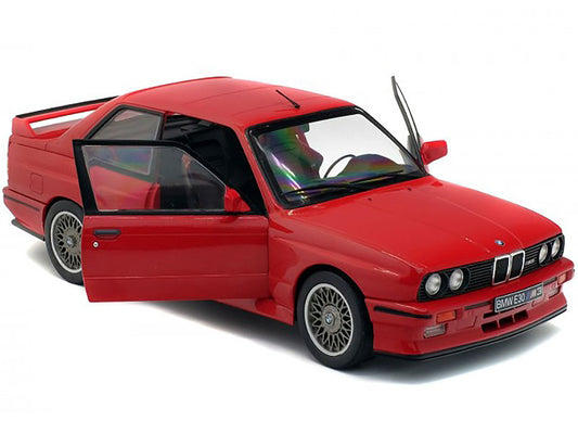 1986 BMW E30 M3 Red 1/18 Diecast Model Car by Solido-1