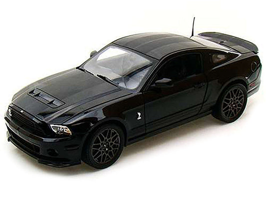 2013 Ford Shelby Mustang Cobra GT500 SVT Black with Black Stripes 1/18 Diecast Car Model by Shelby Collectibles Shelby Collectibles