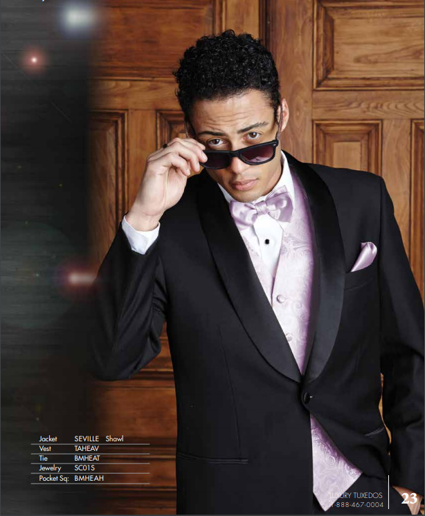 "Seville" Black Tuxedo Jacket Shawl (Separates) Tux-USA