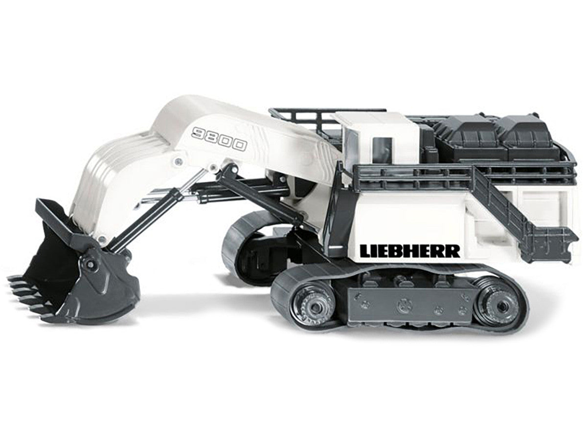 Liebherr R9800 Mining Excavator White and Gray 1/87 (HO) Diecast Model by Siku SIKU