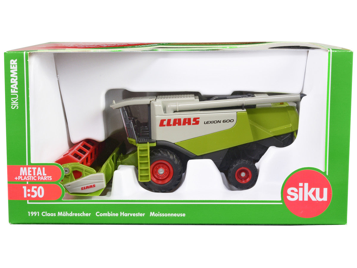 Claas Lexion 600 Combine Harvester Green and Gray 1/50 Diecast Model by Siku SIKU
