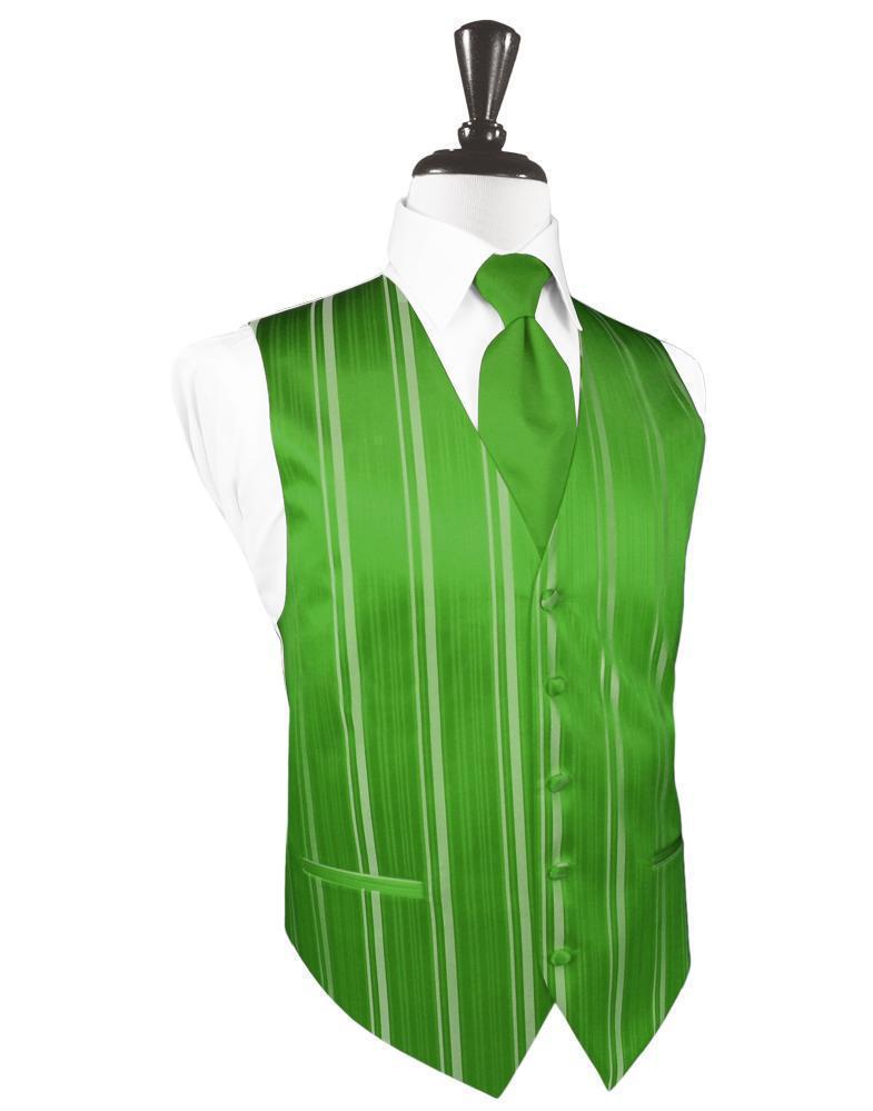 Striped Satin Tuxedo Vest 3-5
