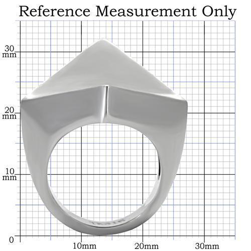 TK136 - High polished (no plating) Stainless Steel Ring with No Stone Alamode