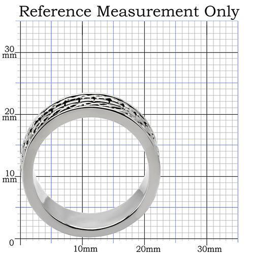 TK158 - High polished (no plating) Stainless Steel Ring with No Stone Alamode