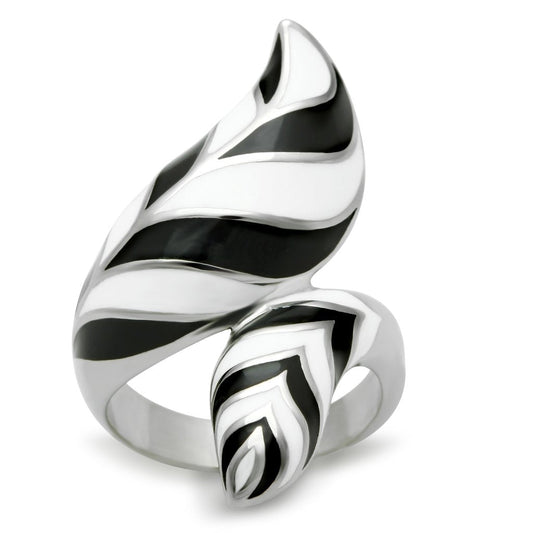 TK227 - High polished (no plating) Stainless Steel Ring with No Stone Alamode