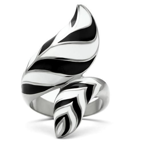 TK227 - High polished (no plating) Stainless Steel Ring with No Stone Alamode