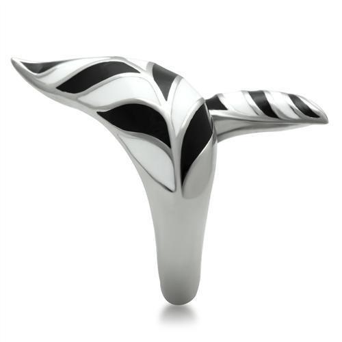 TK227 - High polished (no plating) Stainless Steel Ring with No Stone Alamode