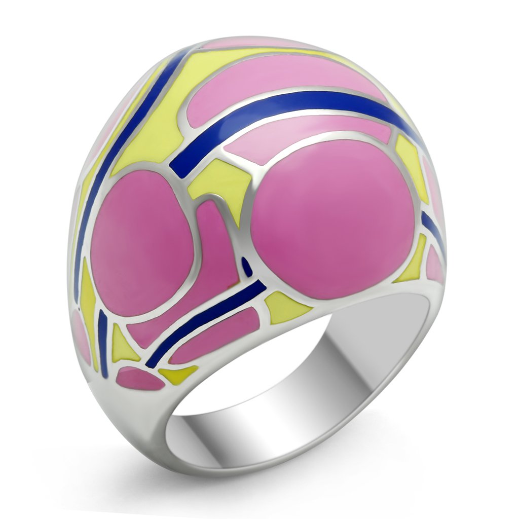 TK250 - High polished (no plating) Stainless Steel Ring with No Stone Alamode