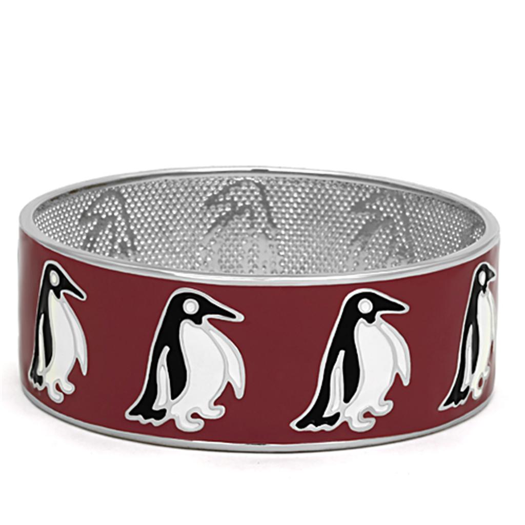 TK292 - High polished (no plating) Stainless Steel Bangle with No Stone-0