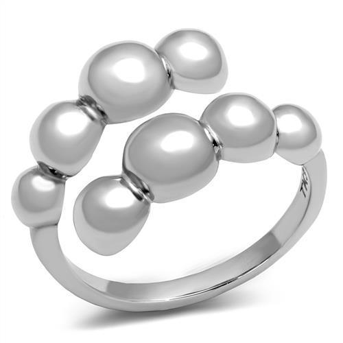 TK3089 - High polished (no plating) Stainless Steel Ring with No Stone Alamode