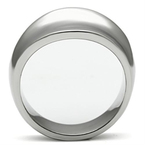 TK397 - High polished (no plating) Stainless Steel Ring with No Stone Alamode
