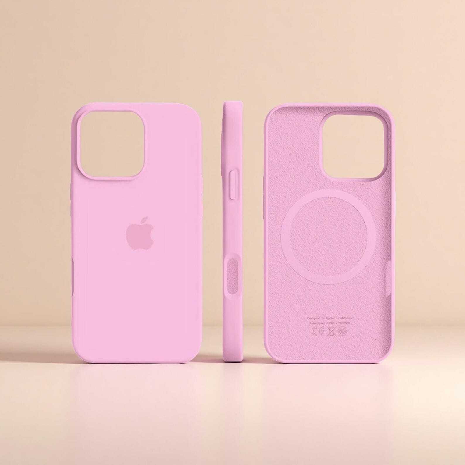 Premium Silicone Soft Phone Case for iPhone 16 15 14 13 12 Pro Max Wireless Charging Compatible W2B
