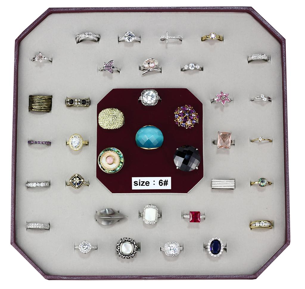 VK-003-SIZE6 - Assorted Brass Ring with Assorted  in Assorted-0