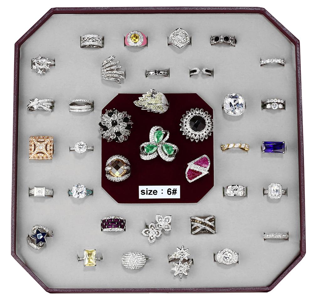 VK-004-SIZE6 - Assorted Brass Ring with Assorted  in Assorted-0
