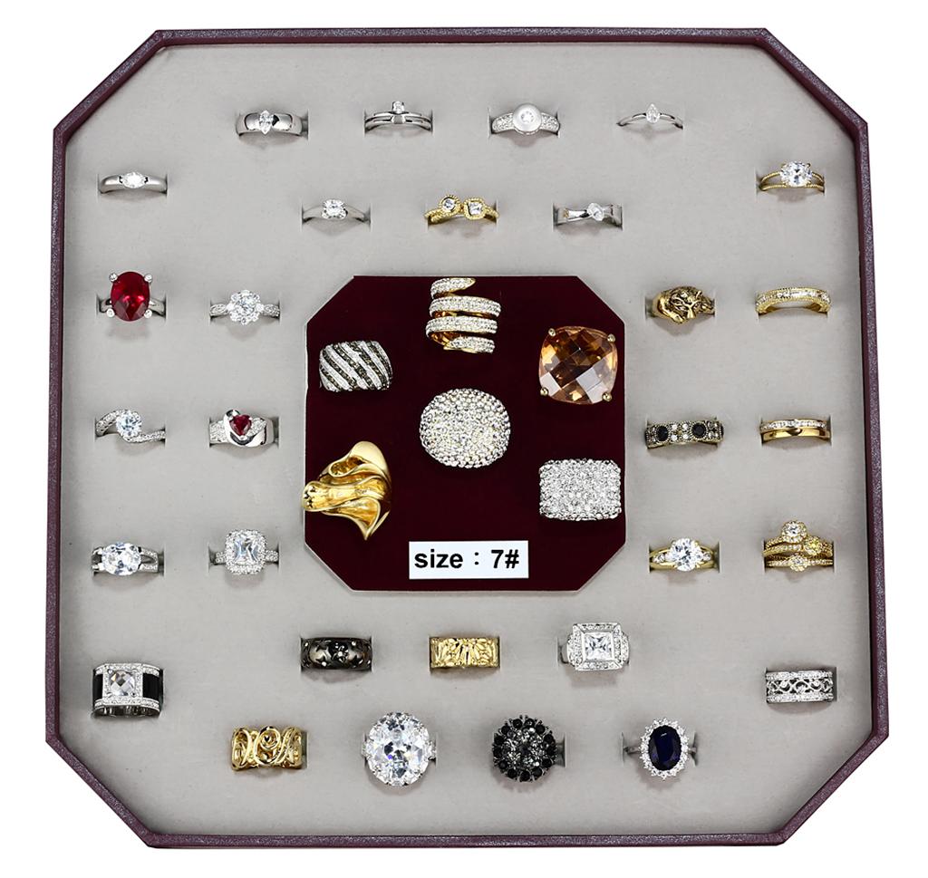 VK-004-SIZE7 - Assorted Brass Ring with Assorted  in Assorted-0