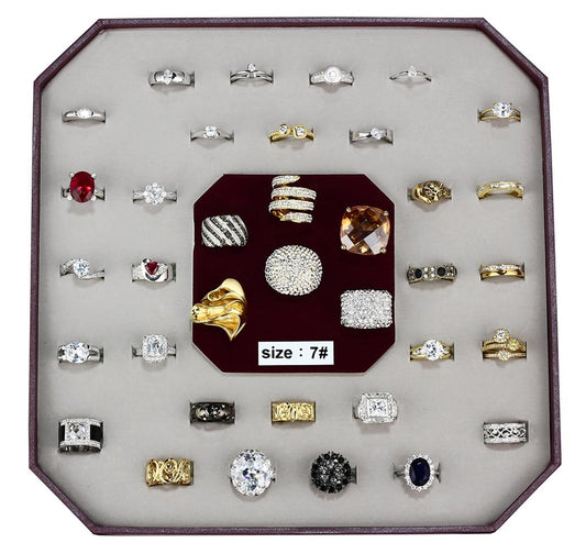 VK-004-SIZE7 - Assorted Brass Ring with Assorted  in Assorted-0
