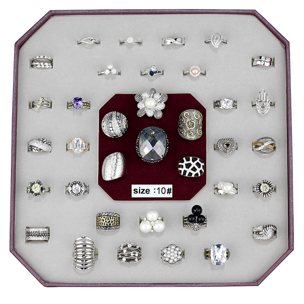 VK-006-SIZE10 - Assorted Brass Ring with Assorted  in Assorted-0