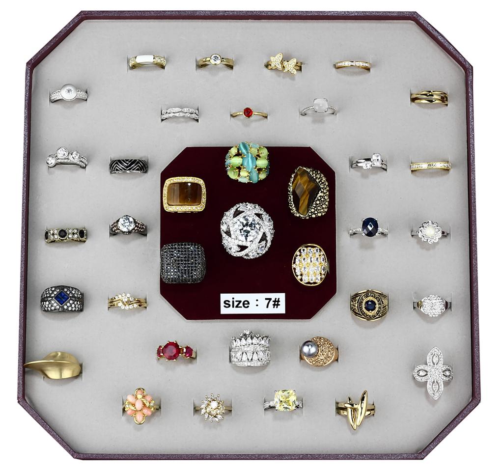 VK-007-SIZE7 - Assorted Brass Ring with Assorted  in Assorted-0