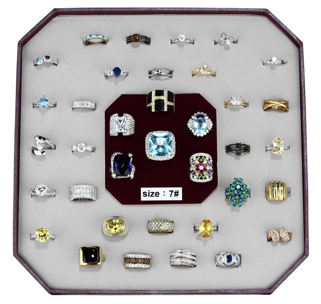 VK-010-SIZE7 - Assorted Brass Ring with Assorted  in Assorted-0