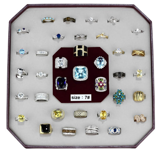 VK-010-SIZE7 - Assorted Brass Ring with Assorted  in Assorted-0