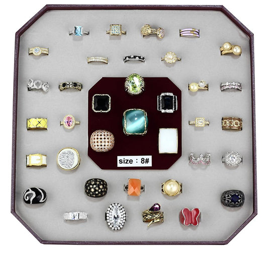 VK-010-SIZE8 - Assorted Brass Ring with Assorted  in Assorted-0