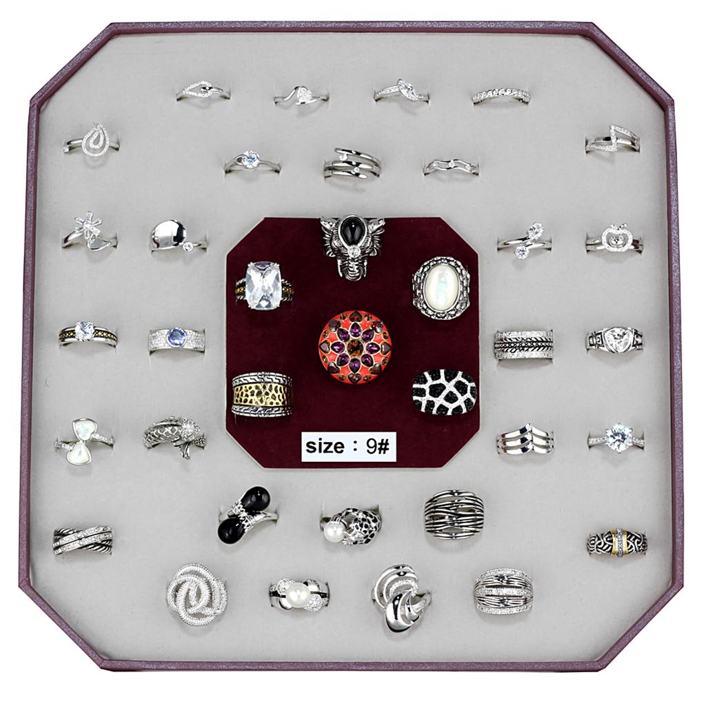VK-011-SIZE9 - Assorted Brass Ring with Assorted  in Assorted-0
