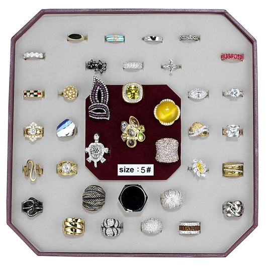 VK-012-SIZE5 - Assorted Brass Ring with Assorted  in Assorted-0