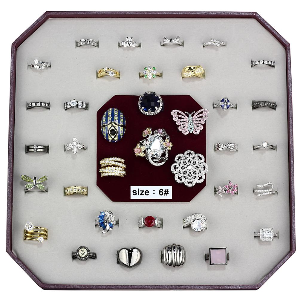 VK-012-SIZE6 - Assorted Brass Ring with Assorted  in Assorted-0