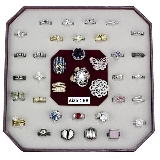 VK-012-SIZE6 - Assorted Brass Ring with Assorted  in Assorted-0