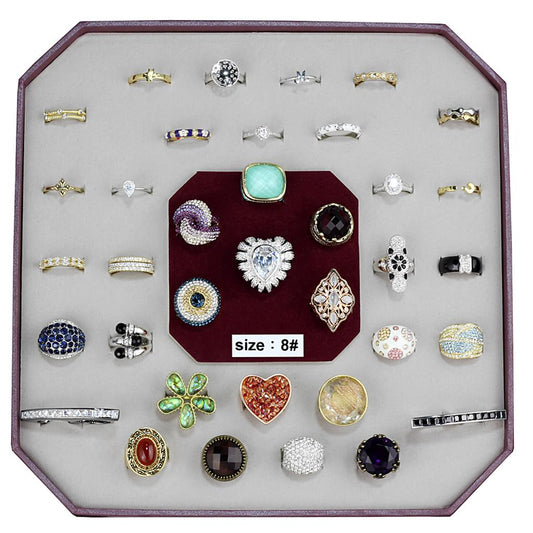 VK-012-SIZE8 - Assorted Brass Ring with Assorted  in Assorted-0