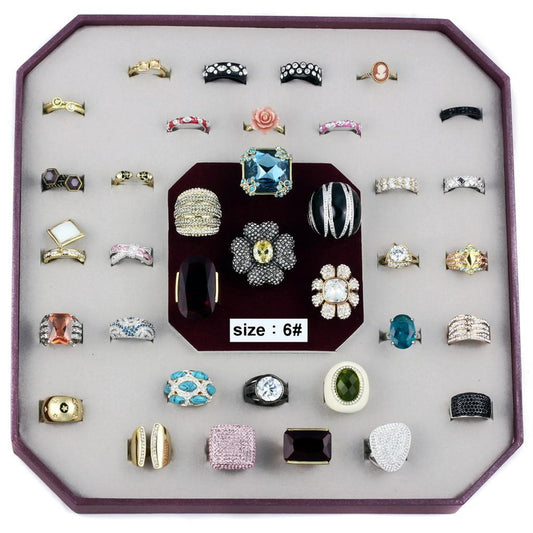 VK-013-SIZE6 - Assorted Brass Ring with Assorted  in Assorted-0