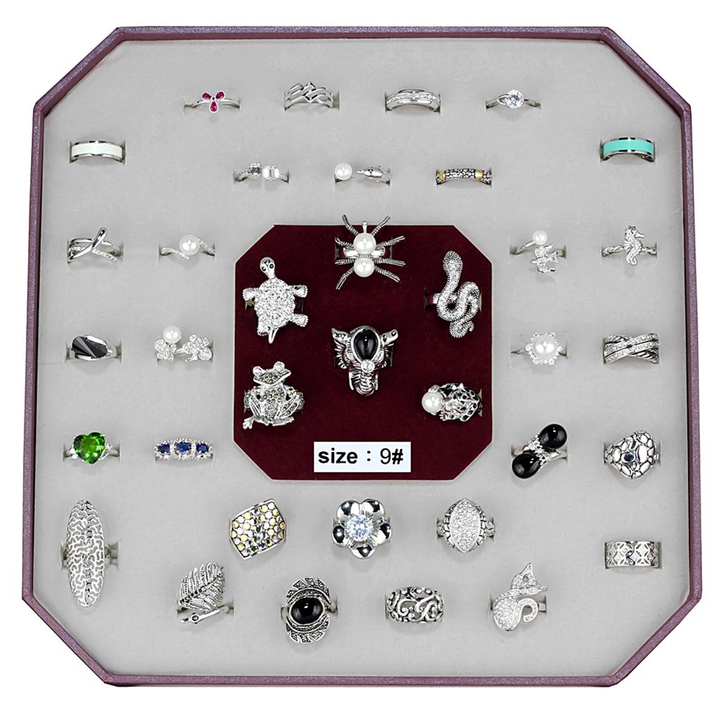 VK-014-SIZE9 - Assorted Brass Ring with Assorted  in Assorted Alamode