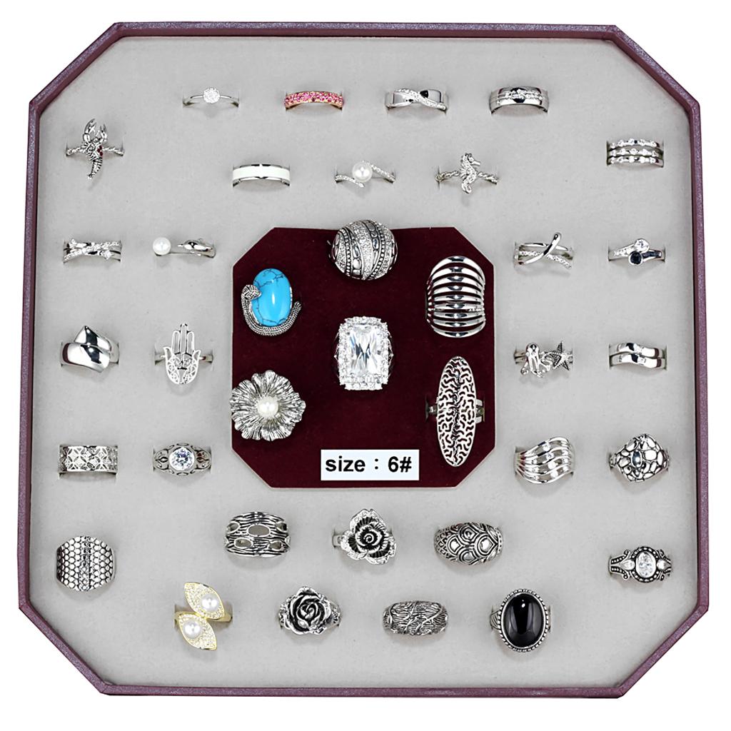 VK-016-SIZE6 - Assorted Brass Ring with Assorted  in Assorted-0
