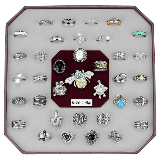 VK-017-SIZE6 - Assorted Brass Ring with Assorted  in Assorted-0