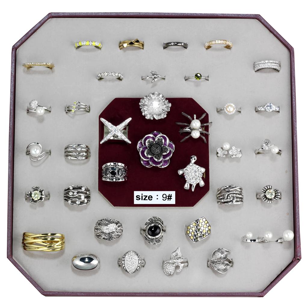 VK-017-SIZE9 - Assorted Brass Ring with Assorted  in Assorted-0
