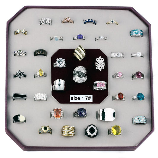 VK-019-SIZE7 - Assorted Brass Ring with Assorted  in Assorted-0
