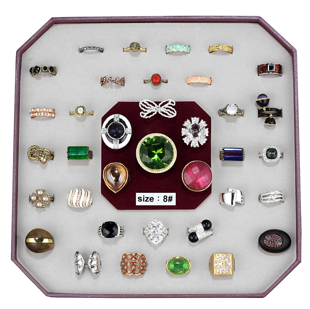 VK-019-SIZE8 - Assorted Brass Ring with Assorted  in Assorted Alamode