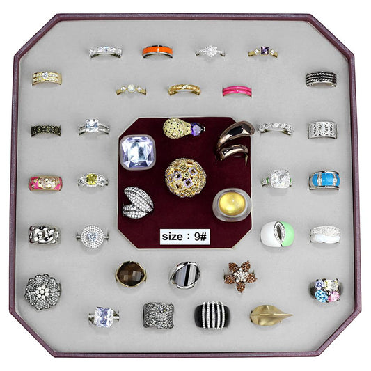 VK-019-SIZE9 - Assorted Brass Ring with Assorted  in Assorted-0