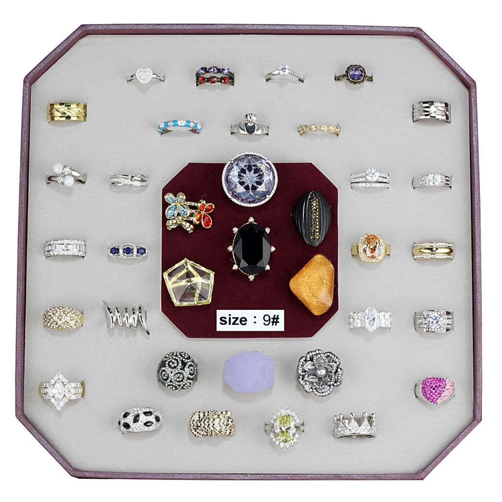 VK-021-SIZE9 - Assorted Brass Ring with Assorted  in Assorted-0