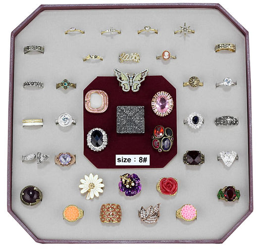 VK-022-SIZE8 - Assorted Brass Ring with Assorted  in Assorted Alamode