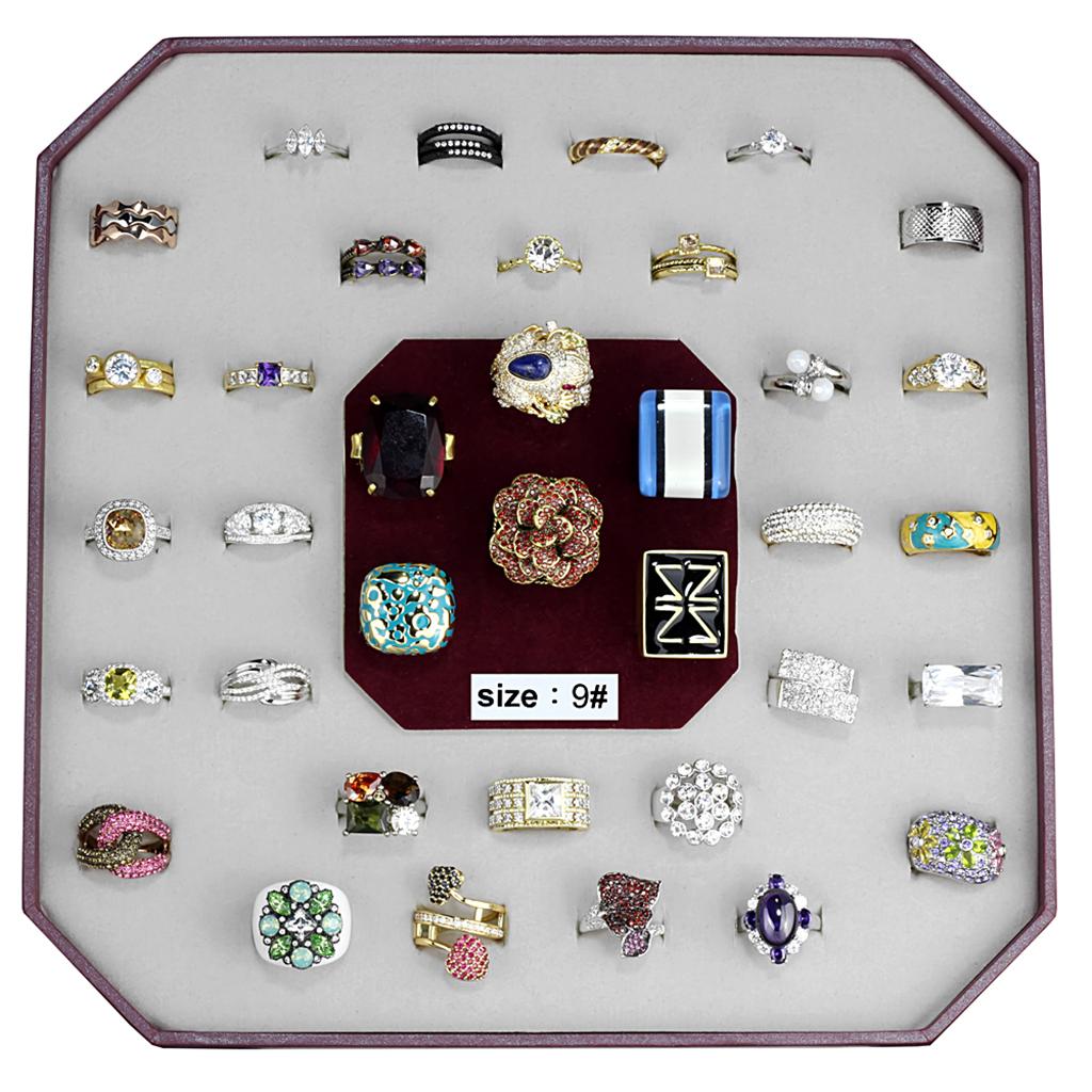 VK-022-SIZE9 - Assorted Brass Ring with Assorted  in Assorted-0