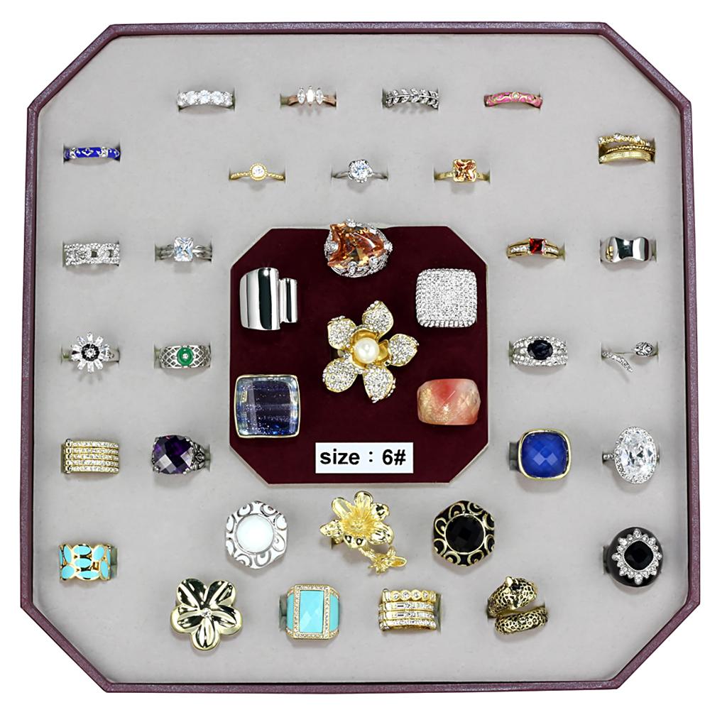 VK-026-SIZE6 - Assorted Brass Ring with Assorted  in Assorted-0