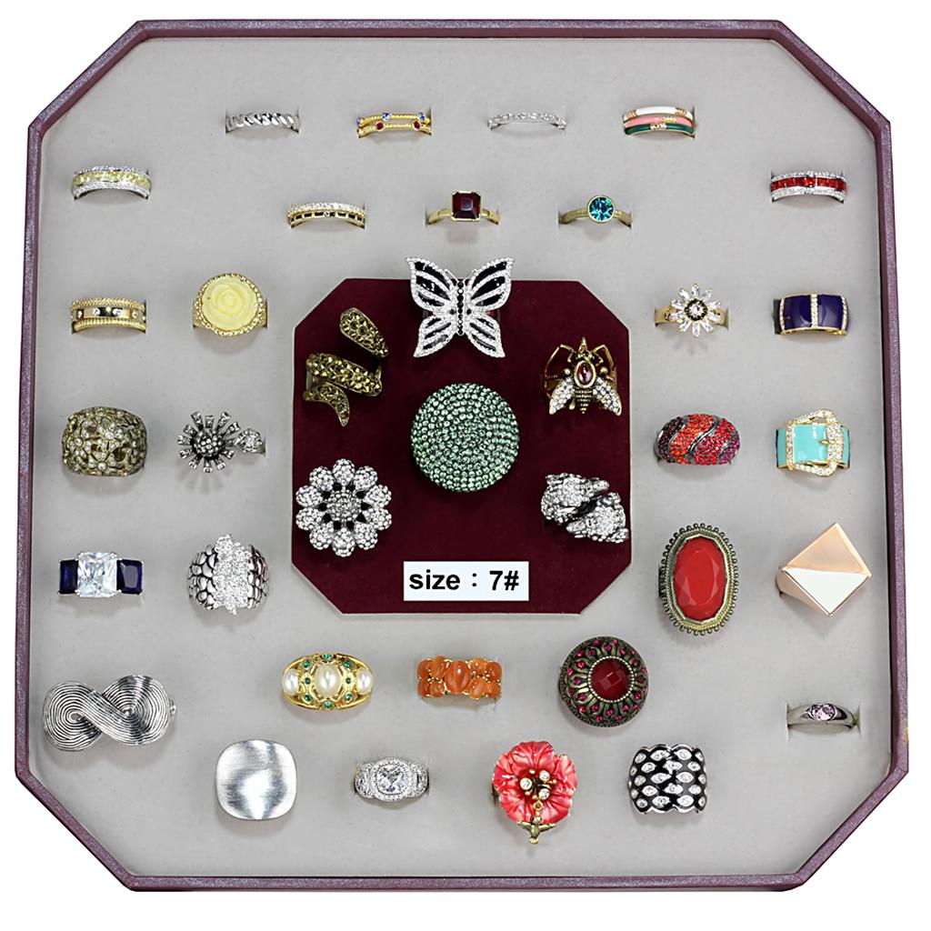 VK-027-SIZE8 - Assorted Brass Ring with Assorted  in Assorted-0