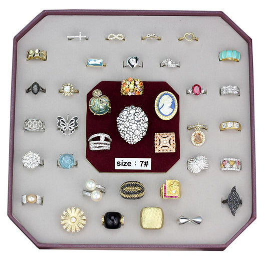 VK-029-SIZE7 - Assorted Brass Ring with Assorted  in Assorted-0