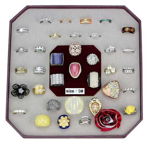 VK-031-SIZE9 - Assorted Brass Ring with Assorted  in Assorted-0
