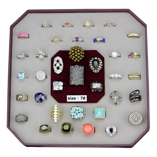 VK-032-SIZE7 - Assorted Brass Ring with Assorted  in Assorted-0