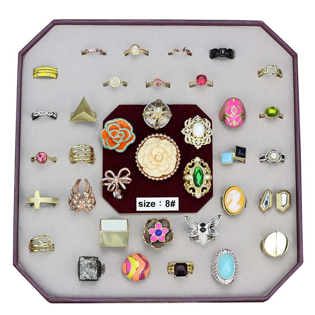 VK-036-SIZE8 - Assorted Brass Ring with Assorted  in Assorted-0