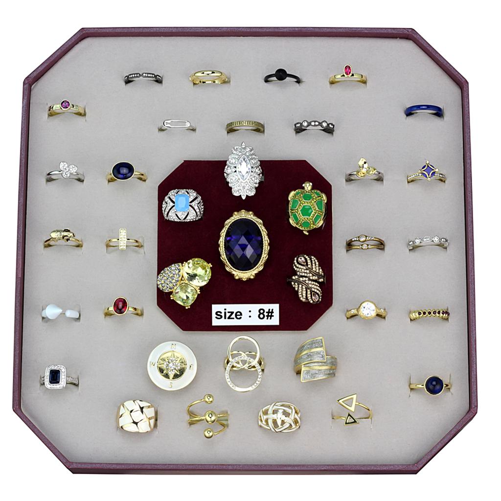 VK-040-SIZE8 - Assorted Brass Ring with Assorted  in Assorted-0