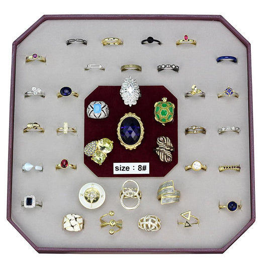 VK-040-SIZE8 - Assorted Brass Ring with Assorted  in Assorted-0