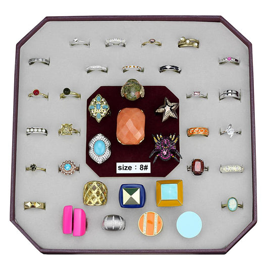 VK-045-SIZE8 - Assorted Brass Ring with Assorted  in Assorted-0